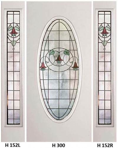 Stained Glass Gardenview Heritage Design H-300