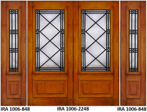 Wrought Iron Door Design IRA-1006-2248-848