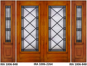 Wrought Iron Door Design IRA-1006-2264-848