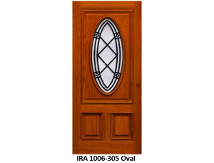 Wrought Iron Door IRA-1006-305 Oval Design