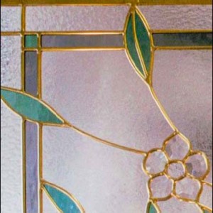 Stained Glass Beveled Petals Design