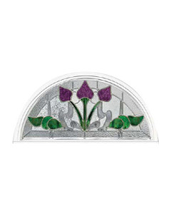 Stained Glass Accent Bourdeaux bo-hr-2814 Design