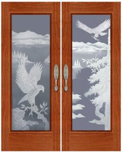 Carved and Sandblasted Door - SBWLA