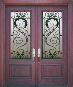 Wrought Iron Elegant Door wi-drg9900