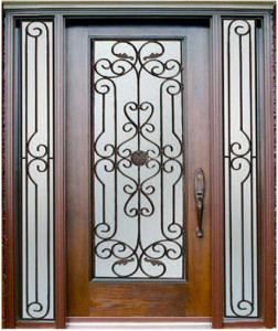 Wrought Iron Elegant Door wi-ps6421
