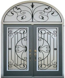 Wrought Iron Elegant Door wi-rm6409n